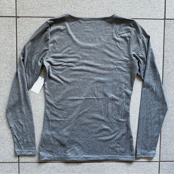 NWT 32 Degrees Lightweight Scoop neck Base Layer Long Sleeve Tee in Grey Gray M - Picture 6 of 12